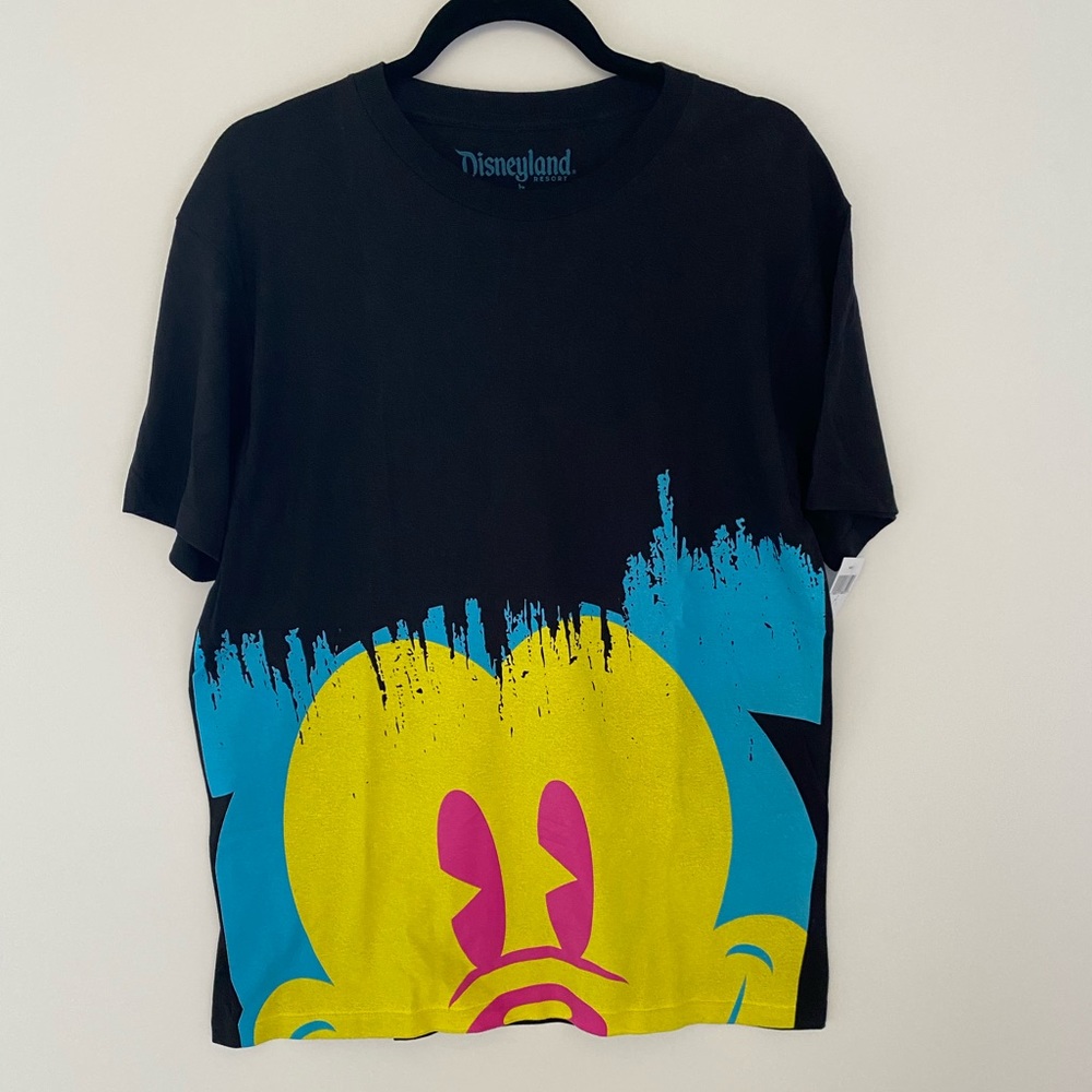 Rare NWT Disney Mickey Neon Paint Men’s T Shirt